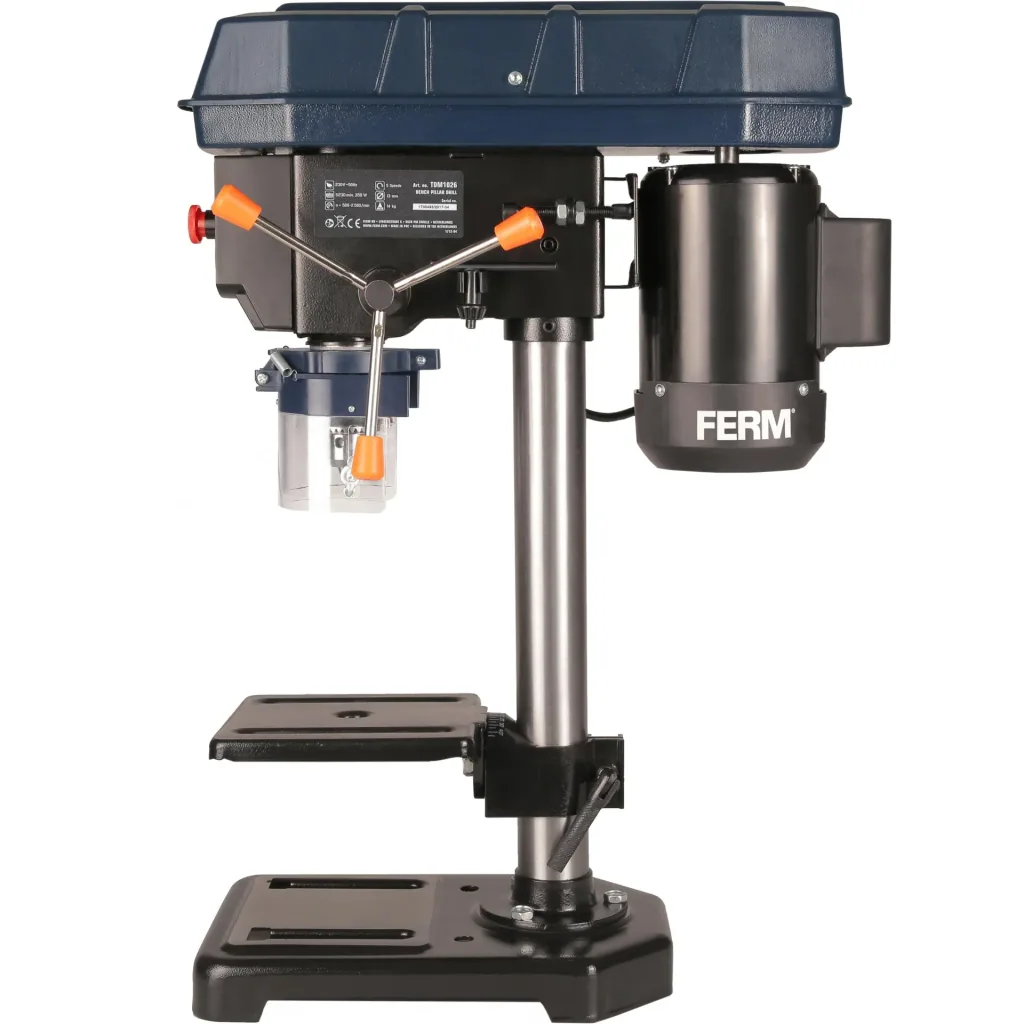 TDM1026 Tischbohrmaschine 350W - Sicherheitsschalter - mit 5 Geschwindigkeitsmodi