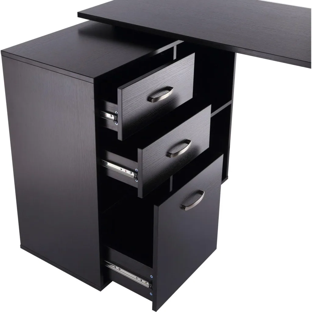Computertisch MDF, schwarz