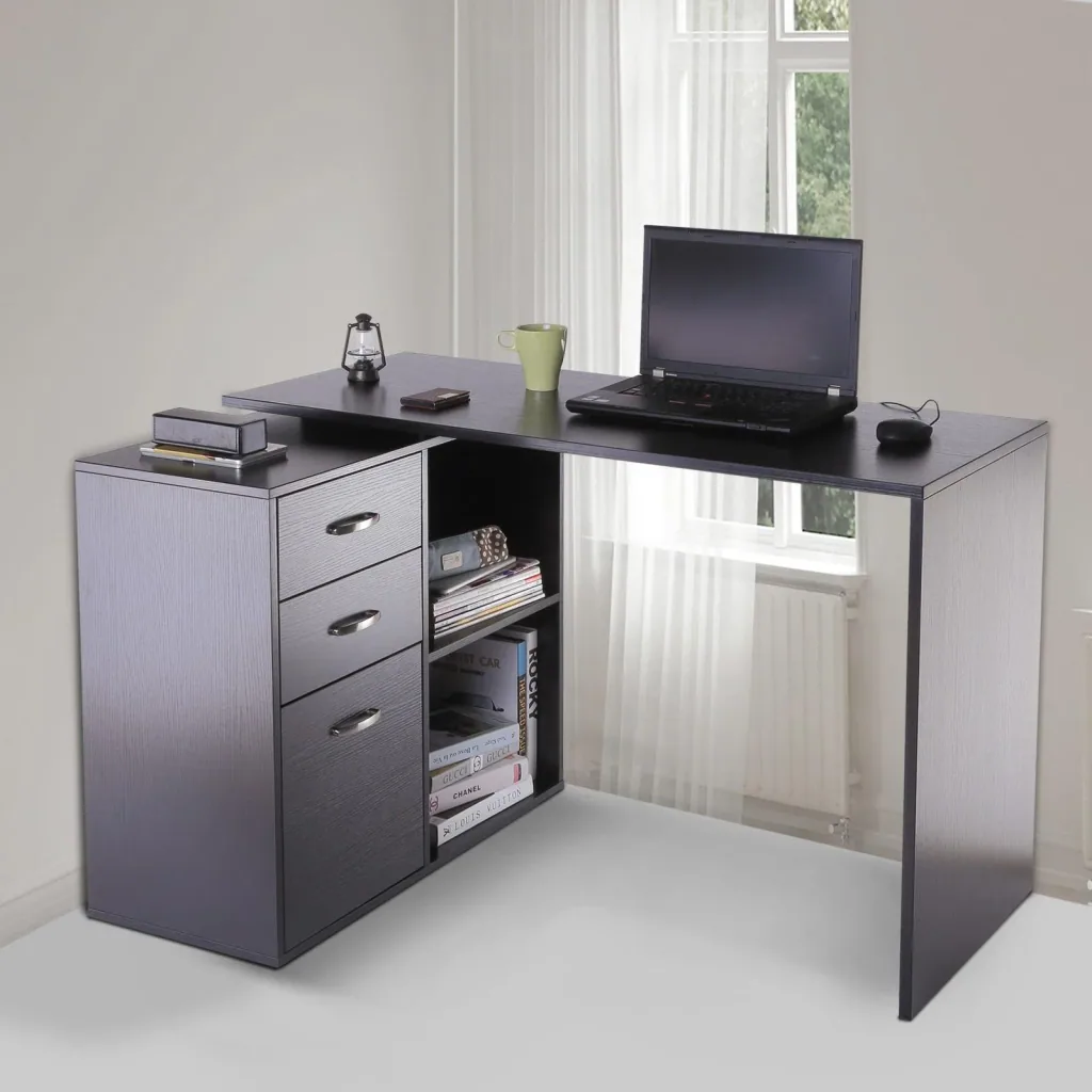 Computertisch MDF, schwarz