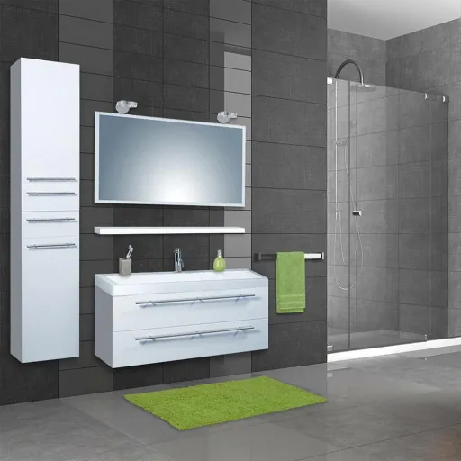 Badezimmermöbel Force 100 cm - Weiss