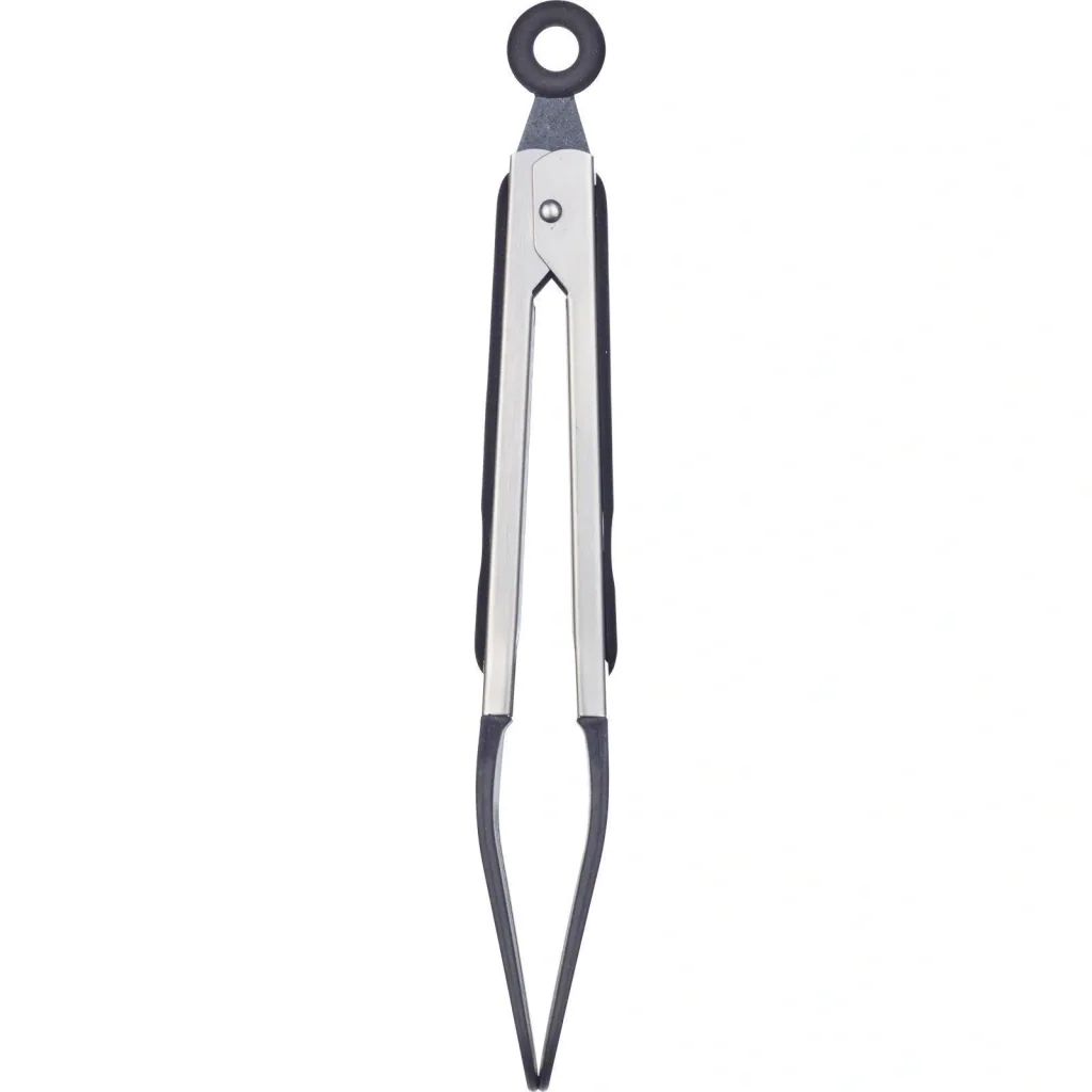 Bratzange 26,5 cm, Edelstahl-Silikon