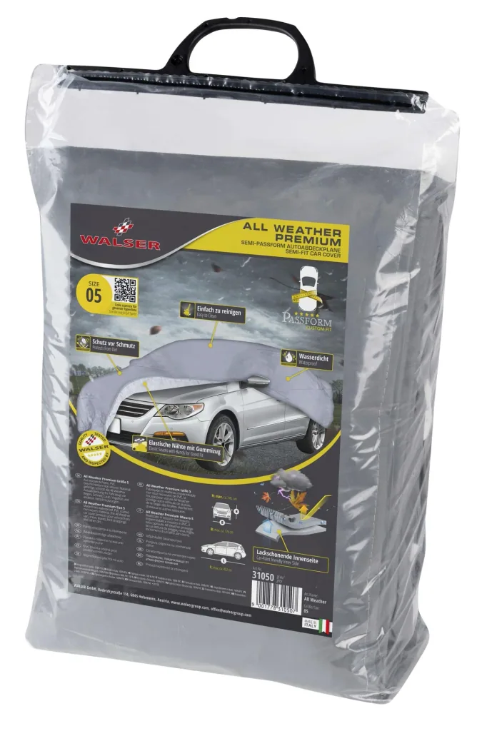 Autoabdeckplane all weather - Größe 5 - 452x176x145cm - PVC beschichtet