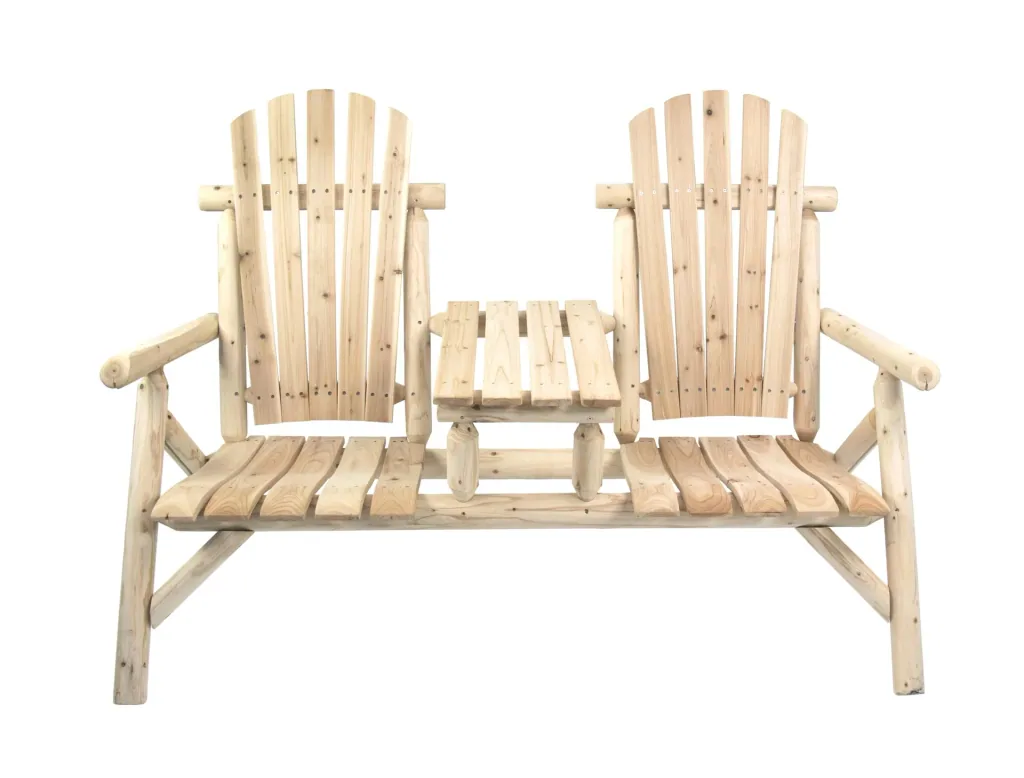 Bank 2-Sitzer mit Tisch Timber FSC 100%