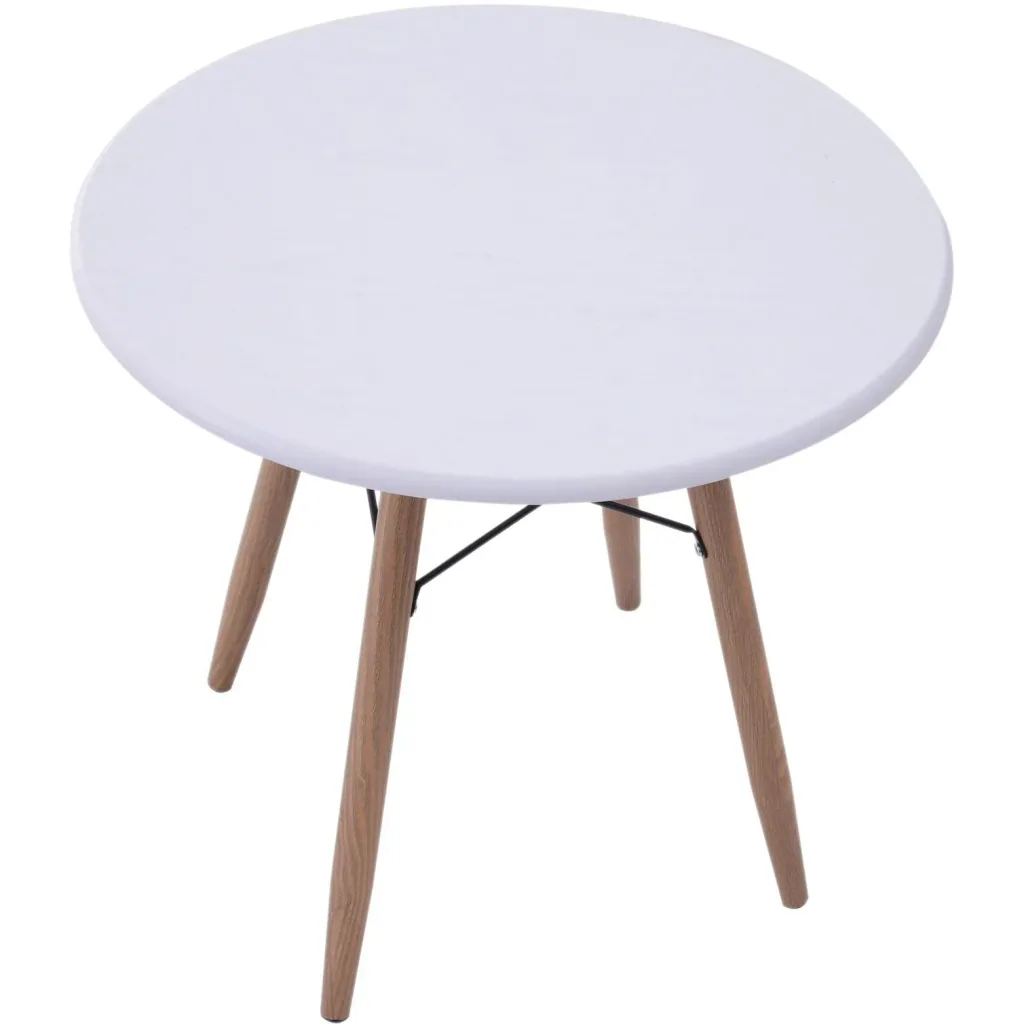 Couchtisch Beistelltisch Kaffeetisch Teetisch Nachttisch rund Holz + Metall Ø60 x H55 cm