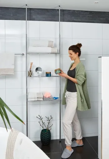 Badezimmerregal 270 cm - Höhenverstellbar - Badezimmerschrank