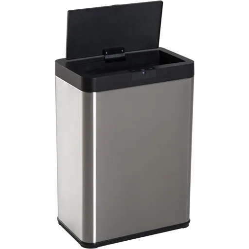 Mülleimer Automatik mit Infrarotsensor 52L Silber