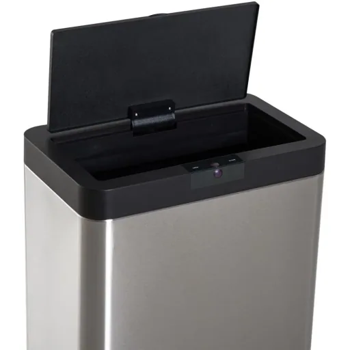 Mülleimer Automatik mit Infrarotsensor 52L Silber