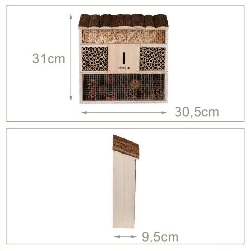 Cadoca Insektenhotel 30,5x9,5x31cm
