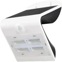 VT-768 geführte Solar-Wandleuchte mit Bewegungsmelder - 3W - 400Lm - 4000K - weiß - Solarenergie