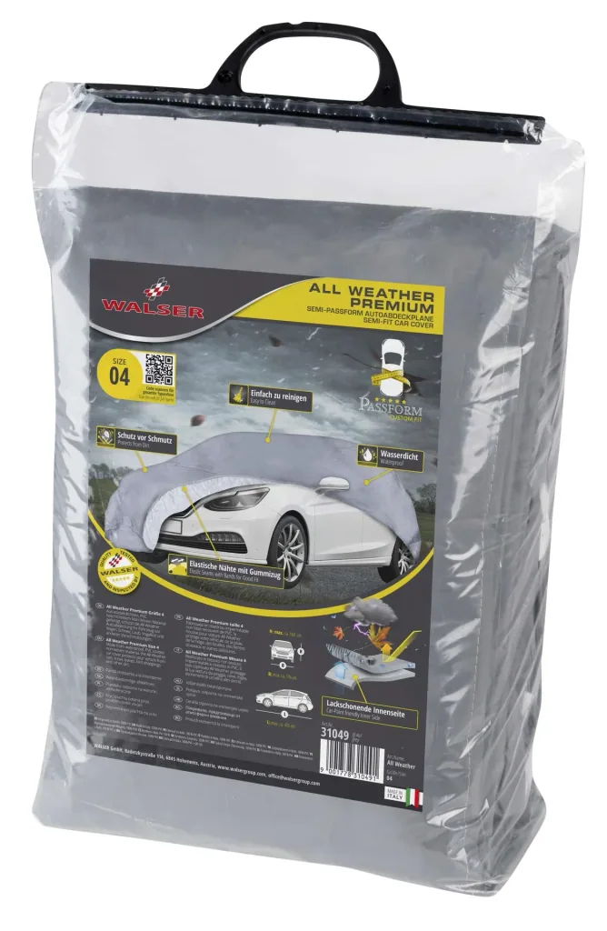Autoabdeckplane all weather - Größe 4 - 435x176x160cm - PVC beschichtet