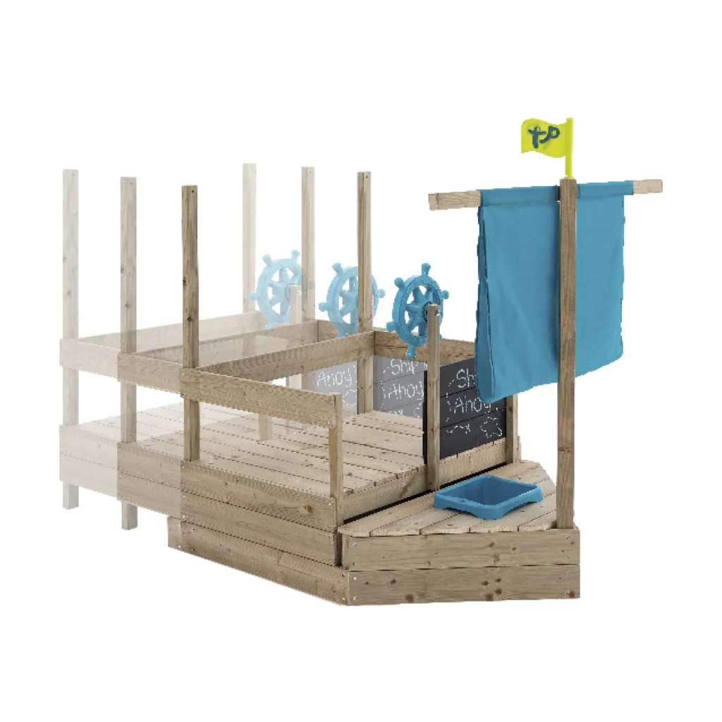 Holz Sandkasten Kinderspielboot AHOY