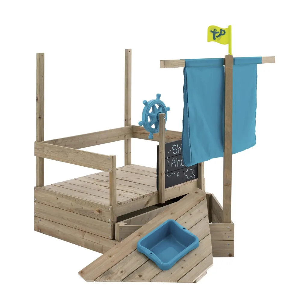 Holz Sandkasten Kinderspielboot AHOY