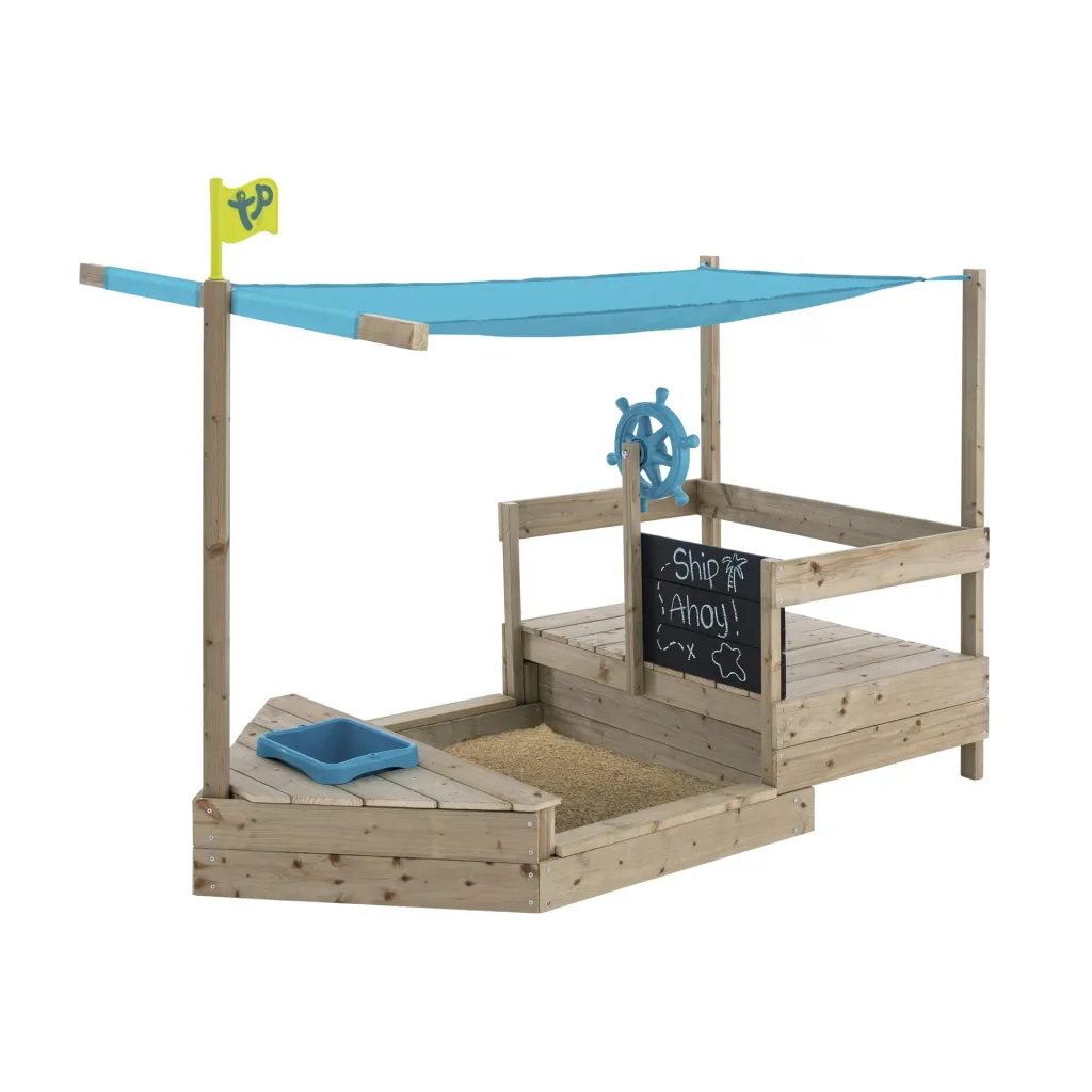 Holz Sandkasten Kinderspielboot AHOY