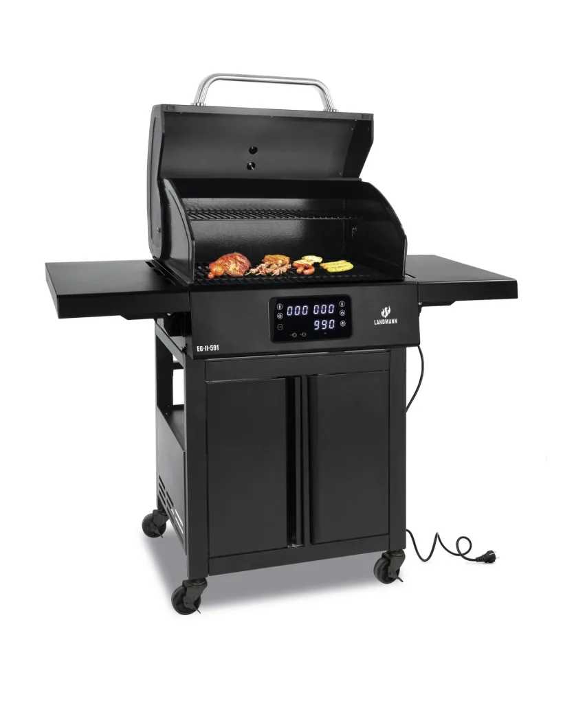 Elektro-Grillwagen, 3200 Watt, EG-II-591, Schwarz