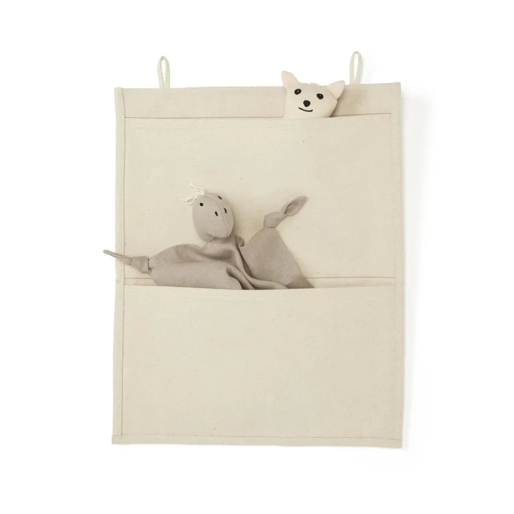 Kids Concept Wandtaschen aus Stoff, hellbeige