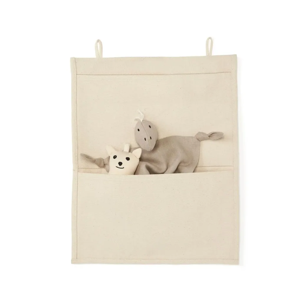 Kids Concept Wandtaschen aus Stoff, hellbeige