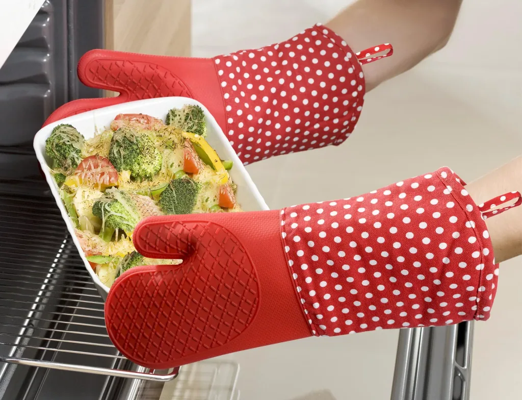 Topfhandschuhe Silikon Rot 1 Paar