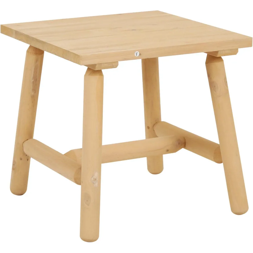 Holzhocker Garten Beistelltisch Gartentisch Kinderstuhl Allzweck Tannenholz Natur 50 x 50 x 48 cm