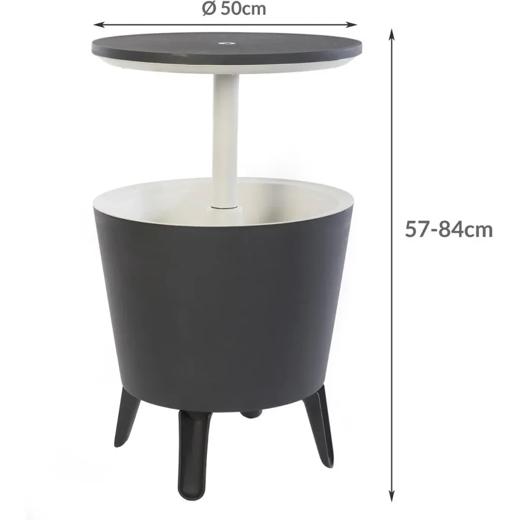 Getränkekühler - Anthrazit-weiß - Ø50 cm - 30L