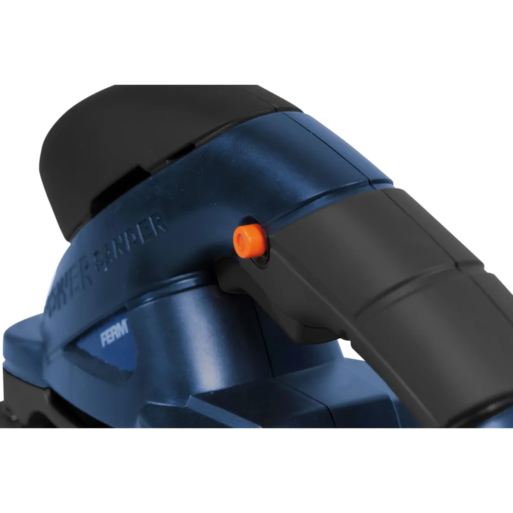 PSM1024 Schwingschleifer 180W - Klettverschluß - Soft griff - Mit 10 Stück Schleifpapiere (P80, P120) und Vakuum-Adapter