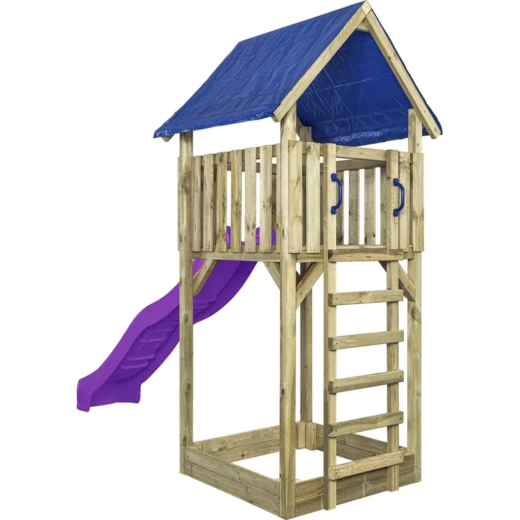 Spielturm Lisa mit Rutsche Violet