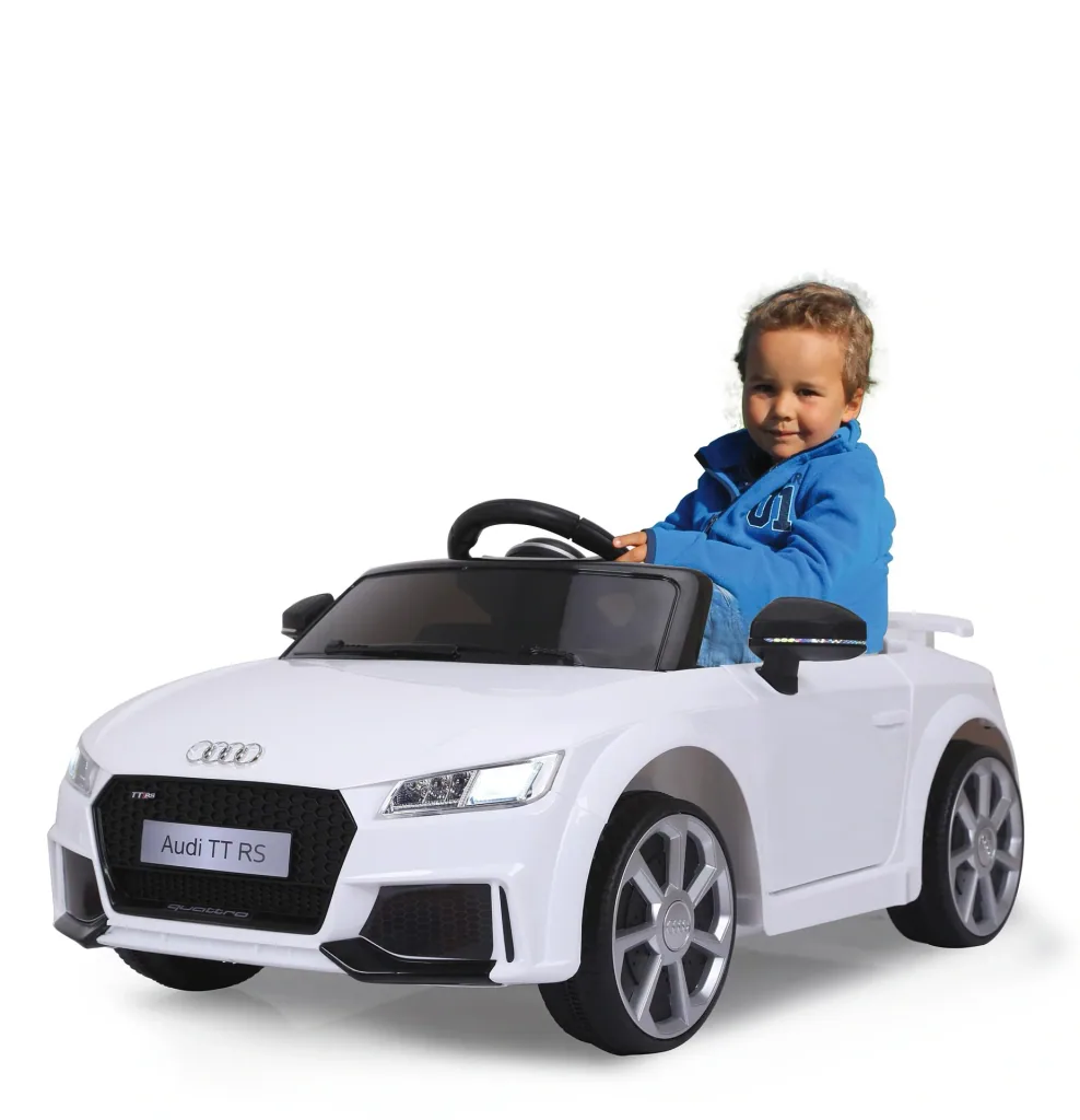 Ride-on Kinderfahrzeug, Audi TT RS, 12 Volt, Weiß