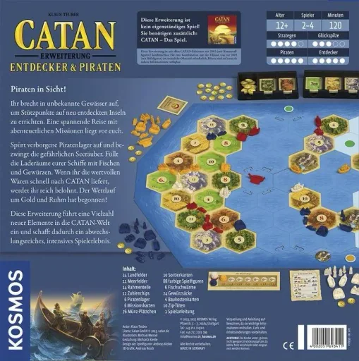 Catan - Das Spiel - Erweiterung - Entdecker & Piraten 2 - 4 Spieler 2022