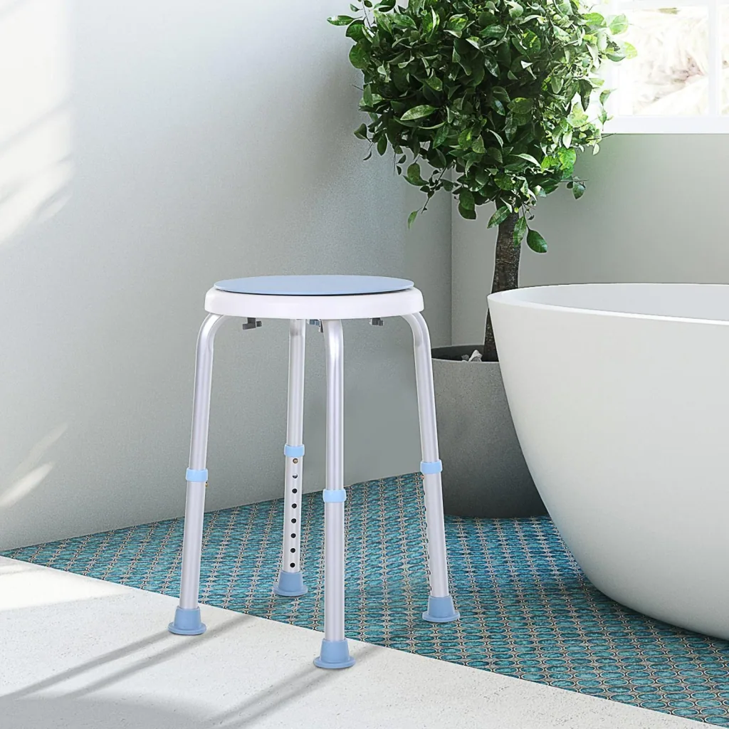 Badehocker mit drehbarem Sitz