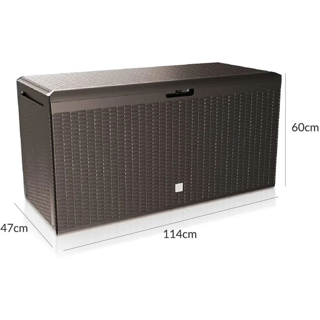 Aufbewahrungsbox Rato Plus braun 114x47x60cm mit Rädern