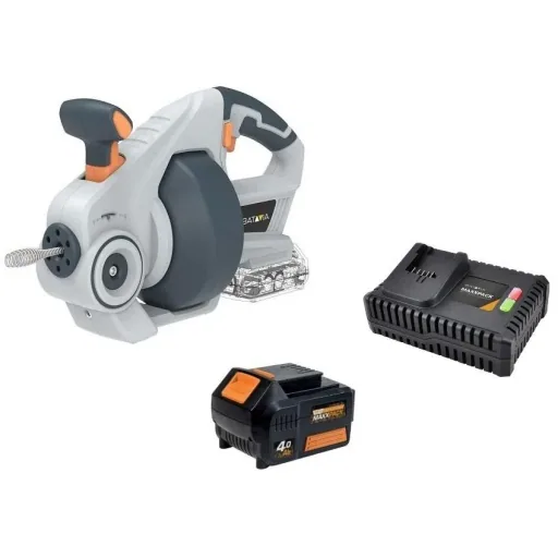 18V Lithium-Ionen-Drain-Entblocker MaxxPack Collection + 4,0 Ah Akku & 4,0 Ah Ladegerät