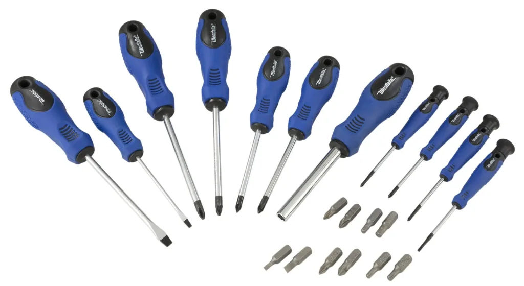 Schrauberdreher Set, 21 teilig inklusive Magnetisierungsgerät mit Dauermagnet