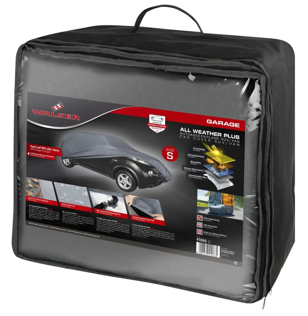 All Weather Plus SUV - Größe S - 430 x 165 x 145 cm - PVC beschichtet - grau