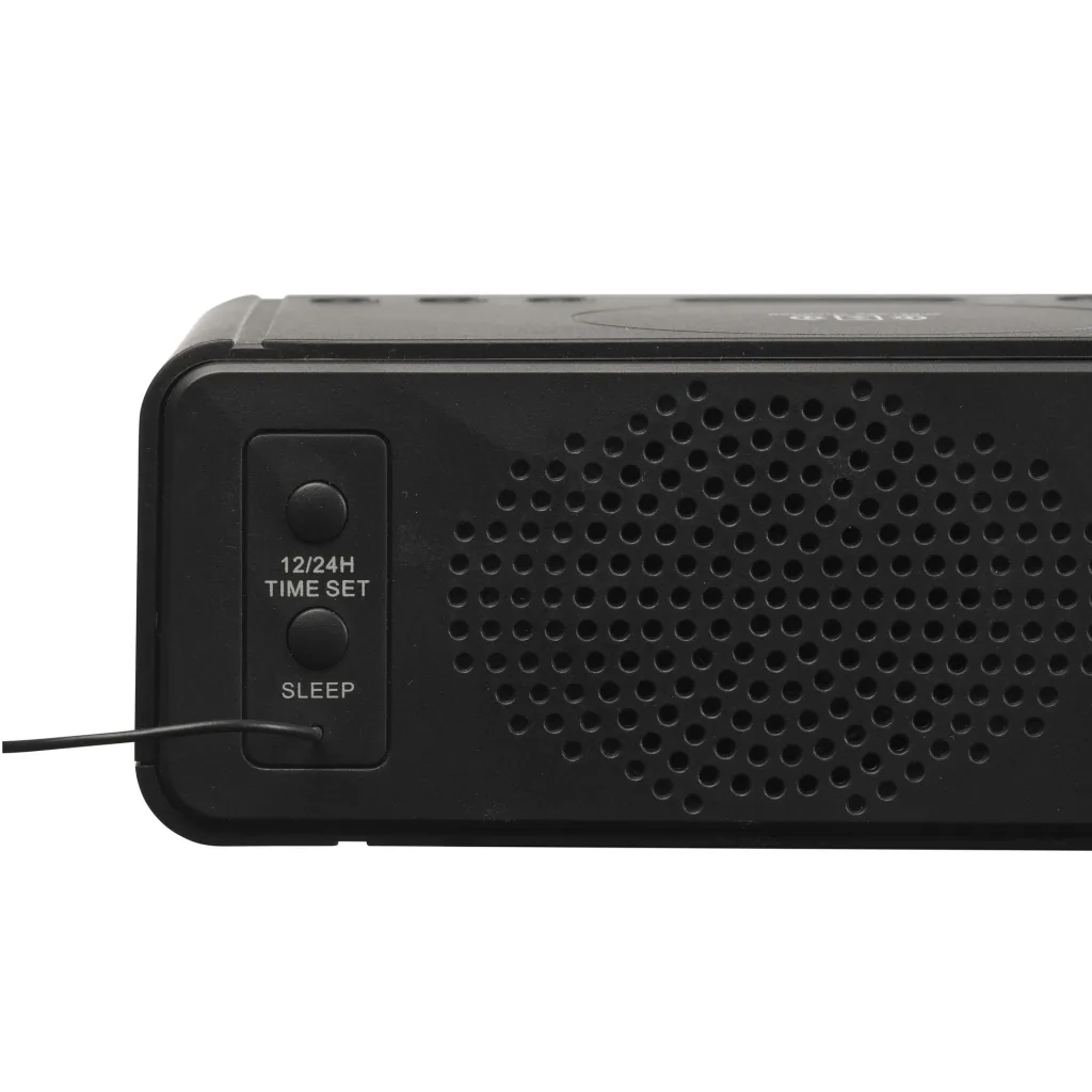 Funk Radiowecker mit QI-Ladefunktion und USB Anschluss