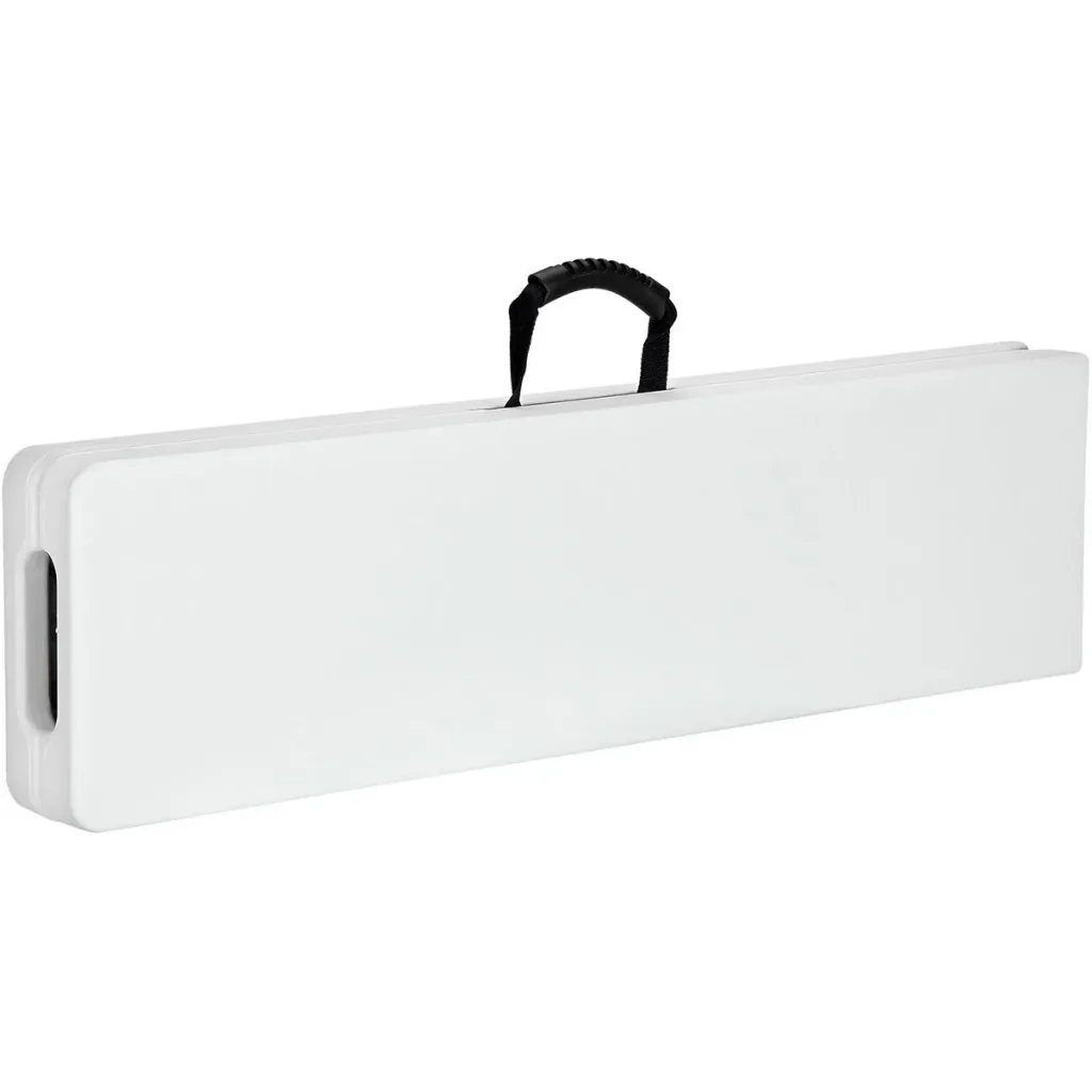 Bierbank-Set weiß 180 cm 2x