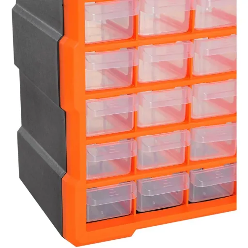 Sortimentskasten Kleinteilemagazin 60 Schubfächer Orange