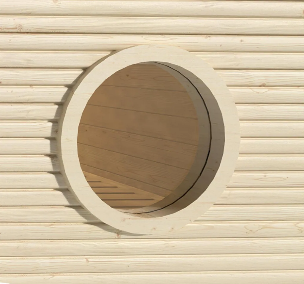 Rundfenster für 45 mm MH-Saunen
