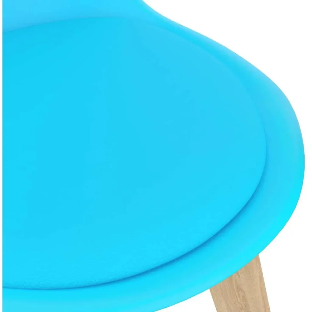 Esstischstühle 2tlg. Kunststoff blau