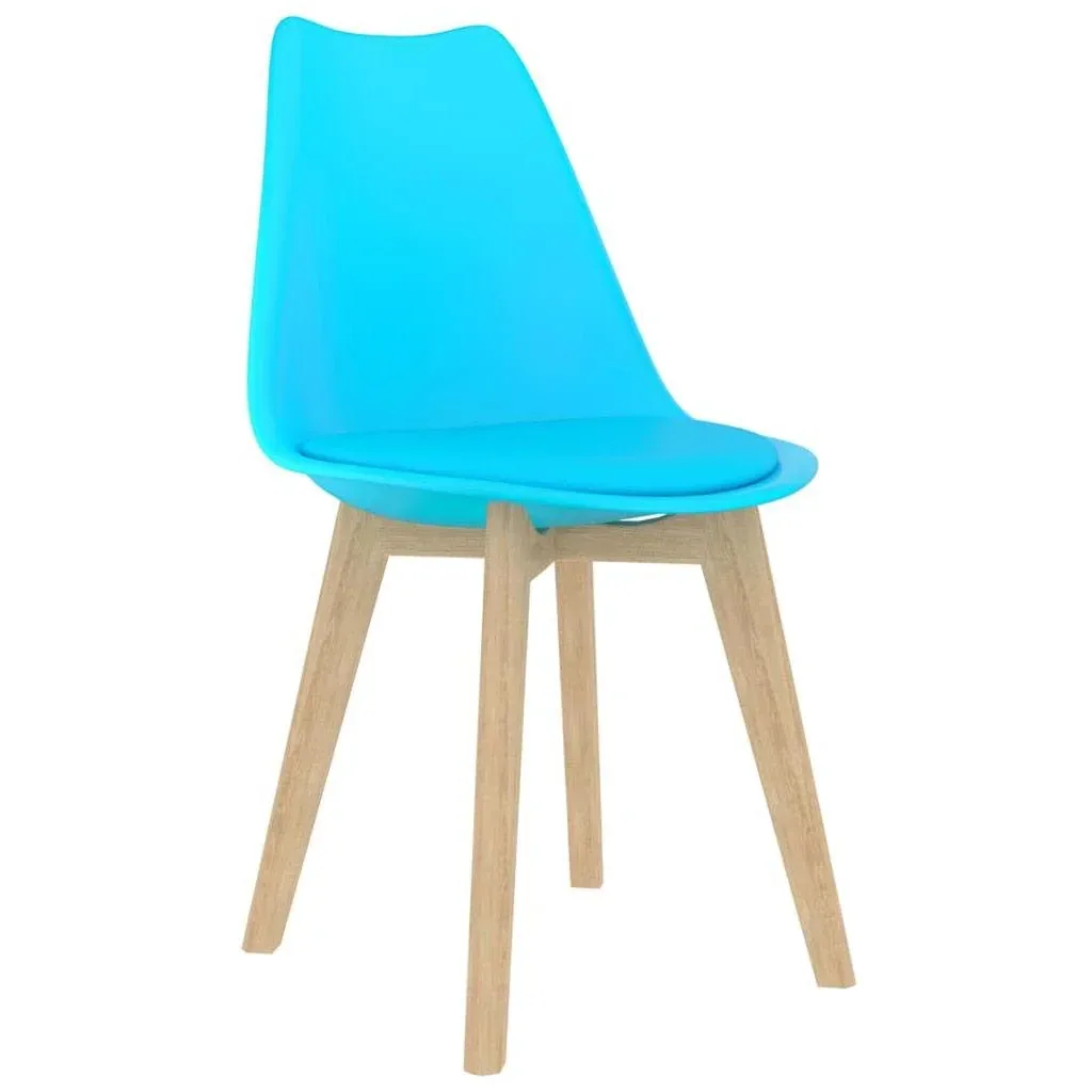 Esstischstühle 2tlg. Kunststoff blau
