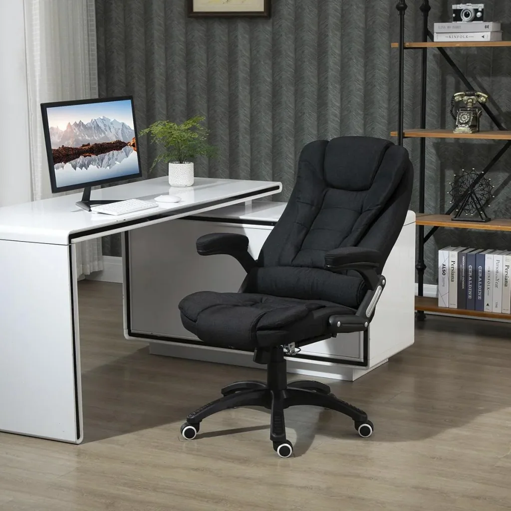 Bürostuhl Computerstuhl entspanntes Hinlegen höhenverstellbarer Schreibtischstuhl ergonomisch 360° Schaumstoff PP-Kunst