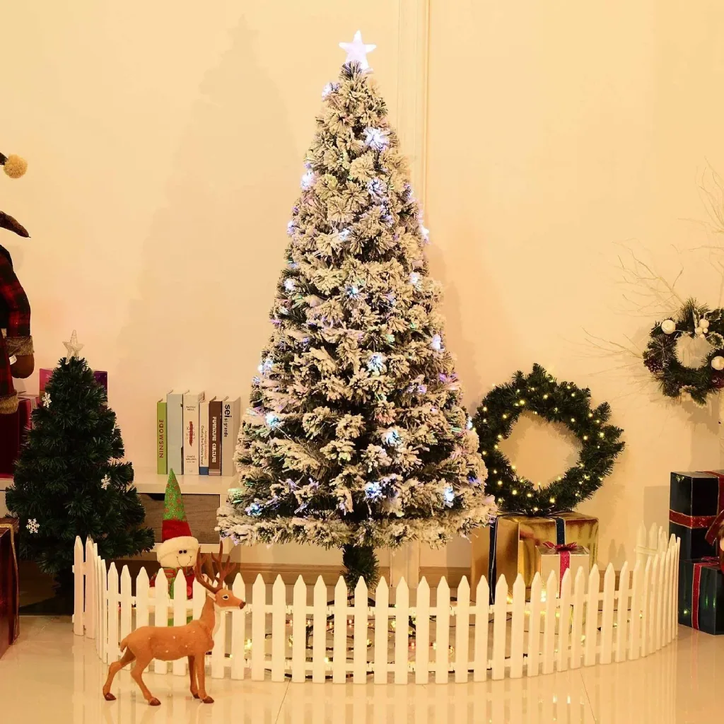 Weihnachtsbaum Tannenbaum LED Lichtfaser 180cm