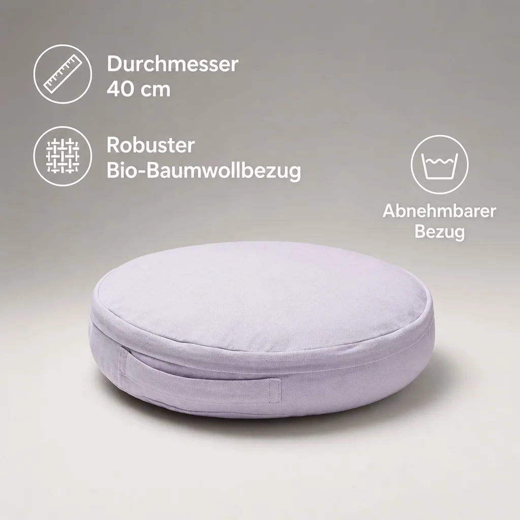 Kids Concept Bodenkissen rund 40cm, lila