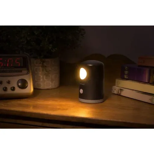LED Nachtlicht schwarz mit Bewegungsmelder MB750 20 Lumen IP44