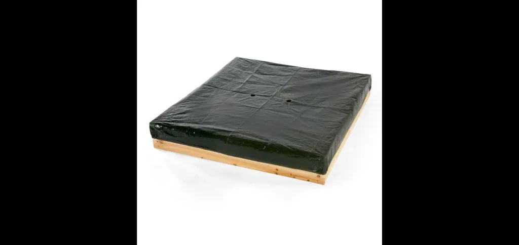 Sandkasten aus Holz mit Aufbewahrungsbox, Outdoor-Sandkasten für Kinder aus Holz, Sitzbank, Sitzecke, bunt