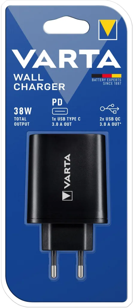 Wall Charger mit 2 x USB-A und 1 x USB-C PowerDevice