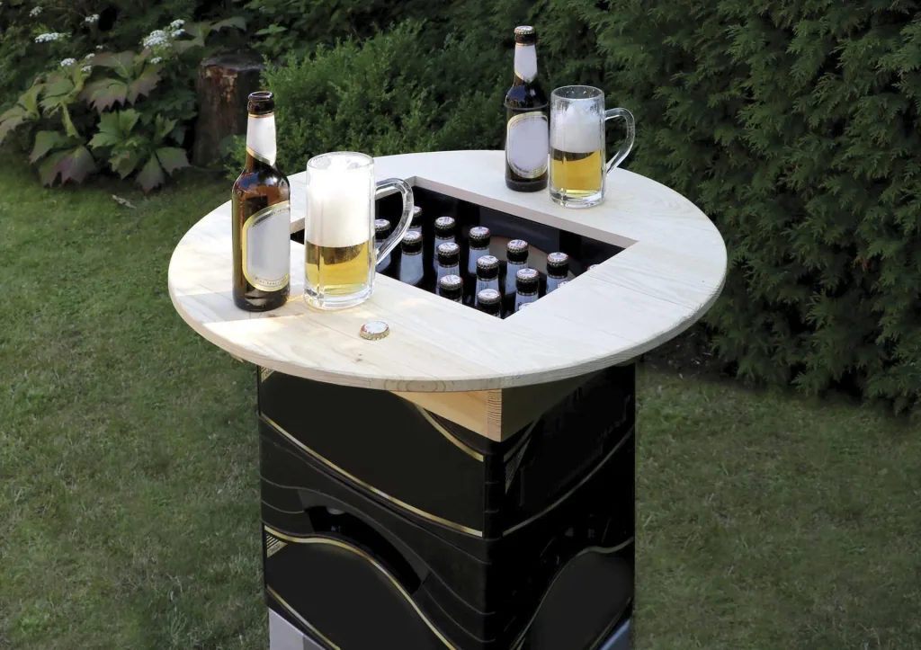 Bierkastenaufsatz natur lackiert