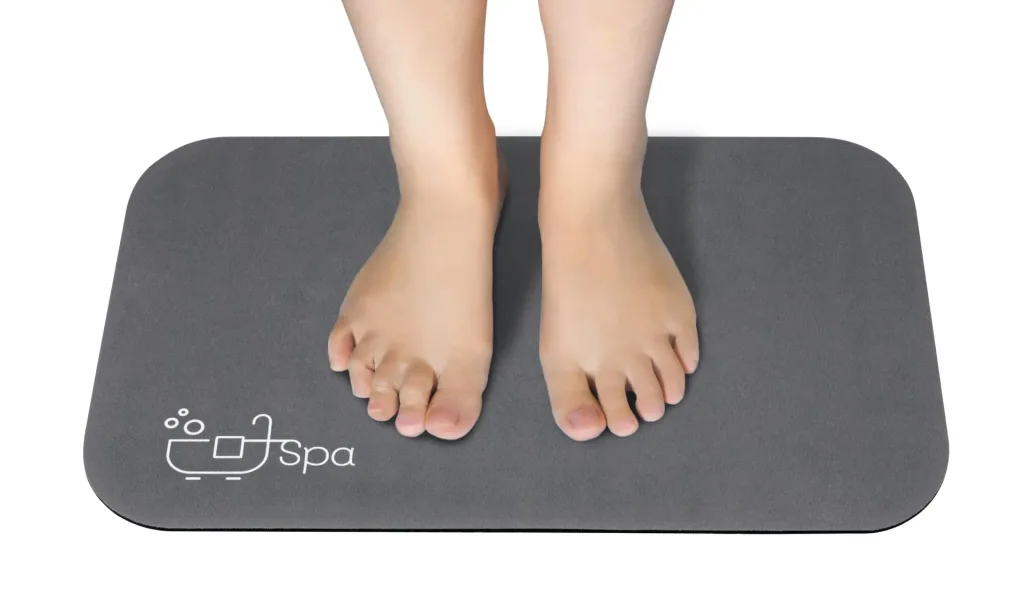 Superabsorbierende Badematte Spa, 40 x 60 cm dunkelgrau