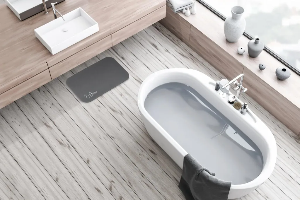 Superabsorbierende Badematte Spa, 40 x 60 cm dunkelgrau