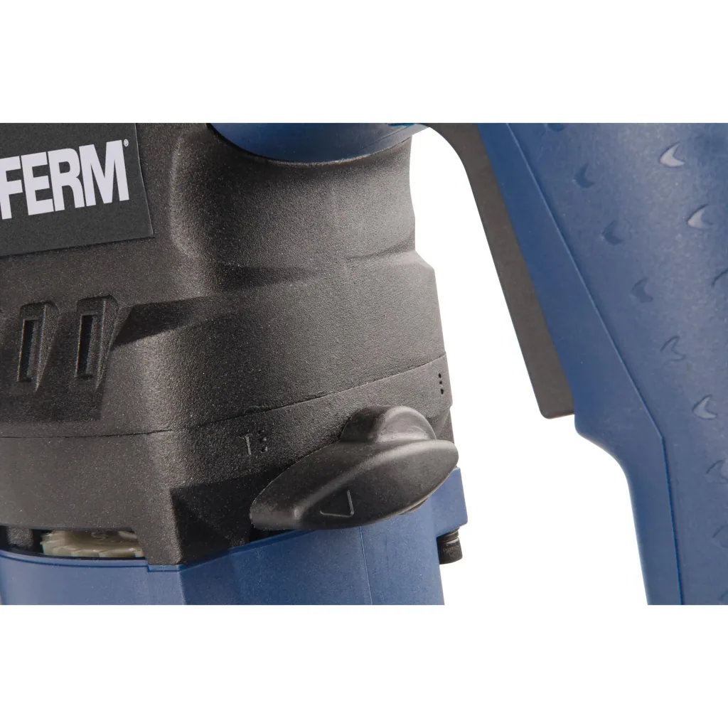 HDM1028 Bohrhammer 850W - Soft griff - 3 Funktionen - Inkl. 3 SDS Plus Bohrköpfe und 2 SDS Plus Werkzeugköpfe mit Aufbew
