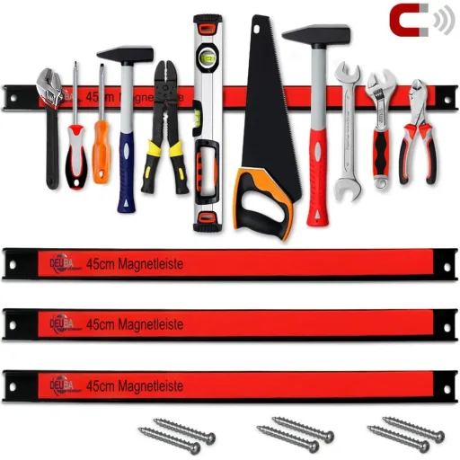 Magnetstreifen 3er-Set - 45cm inkl. Befestigungsmaterial