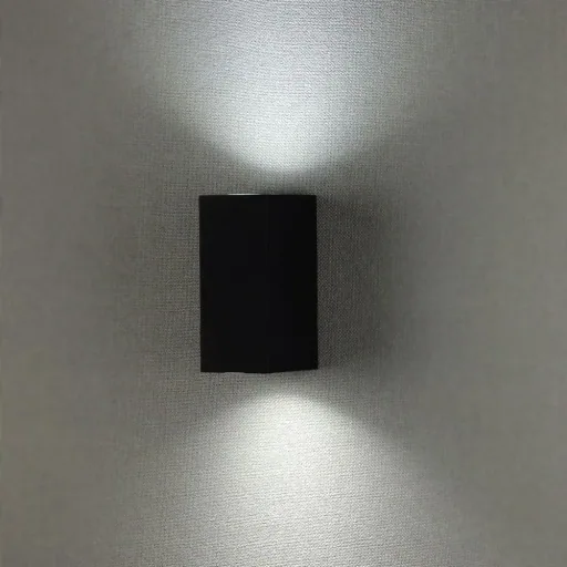 VT-7652SQ Außenwandleuchte Up/Down - GU10 - Schwarz - IP44
